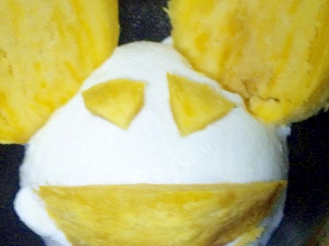 簡単美味!さつまいもとヨーグルトのうさぎデザート